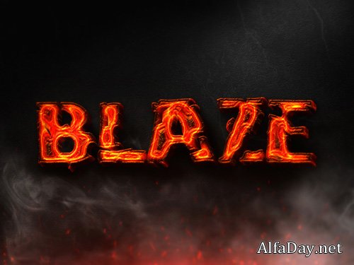 Burning Text Effect PSD Design Template vol 6