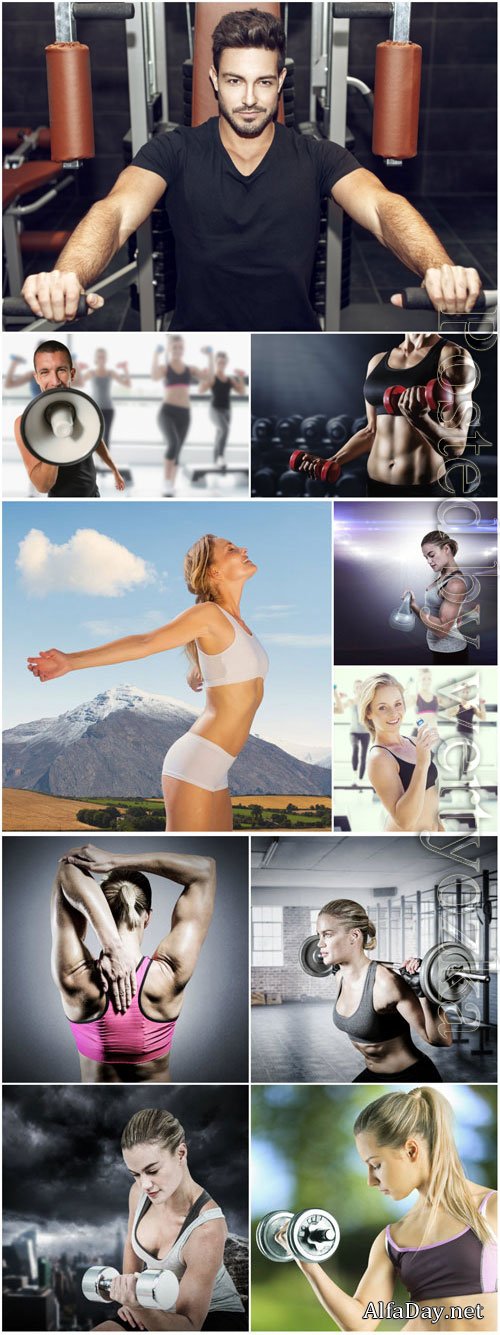 People and sports stock photo