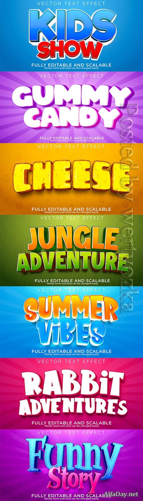 3d editable text style effect vector vol 489