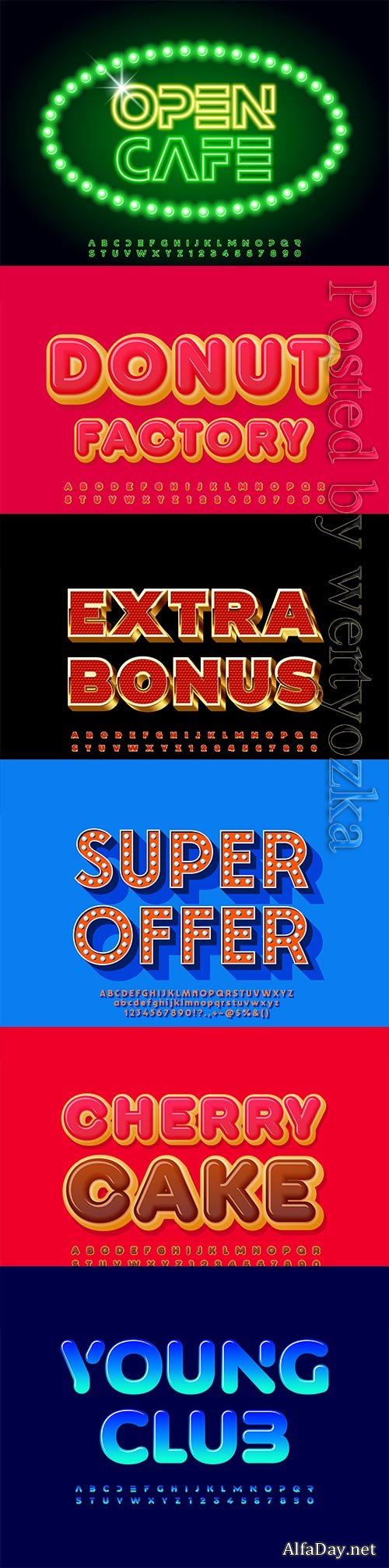 3d editable text style effect vector vol 681