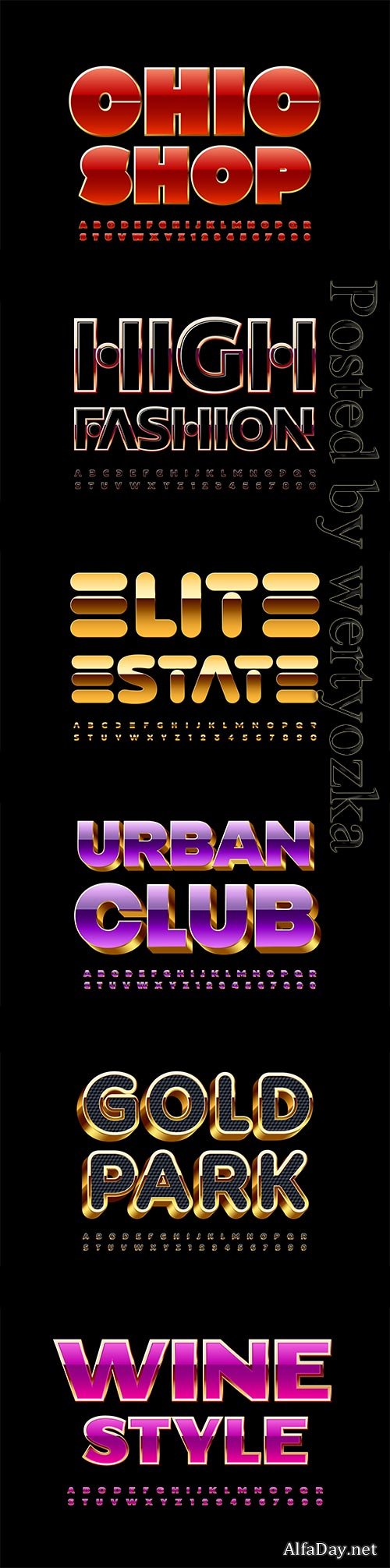 3d editable text style effect vector vol 677
