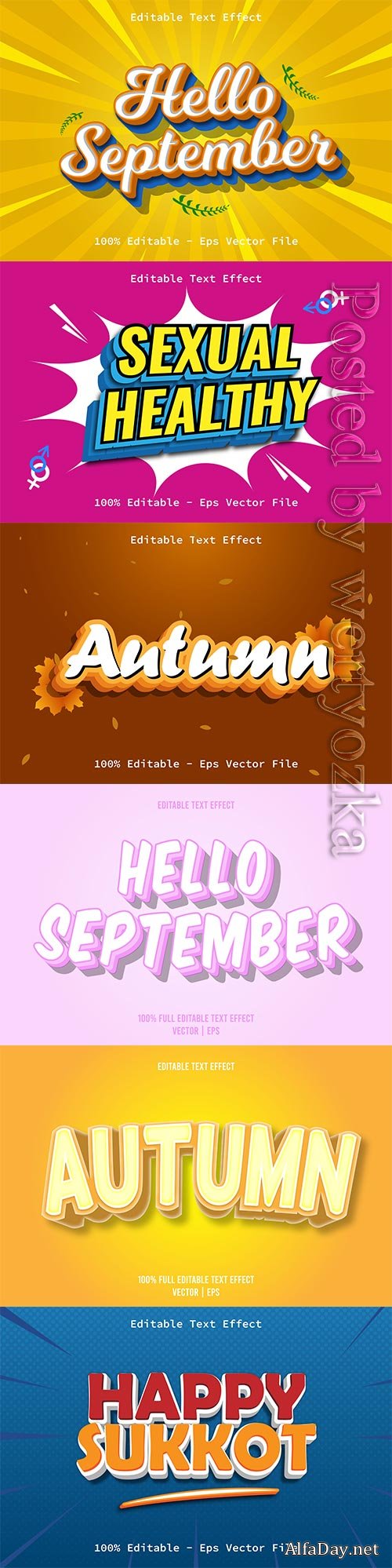 3d editable text style effect vector vol 700