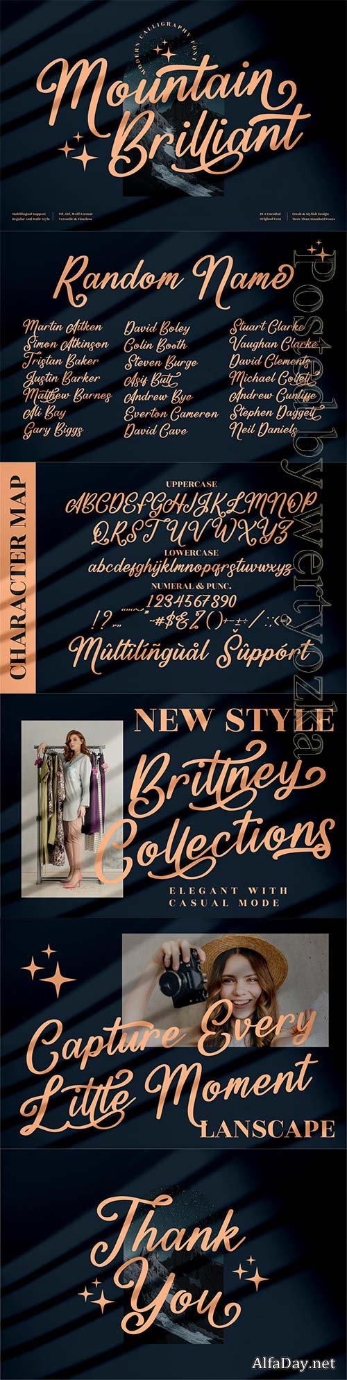 Mountain Brilliant Modern Script LS