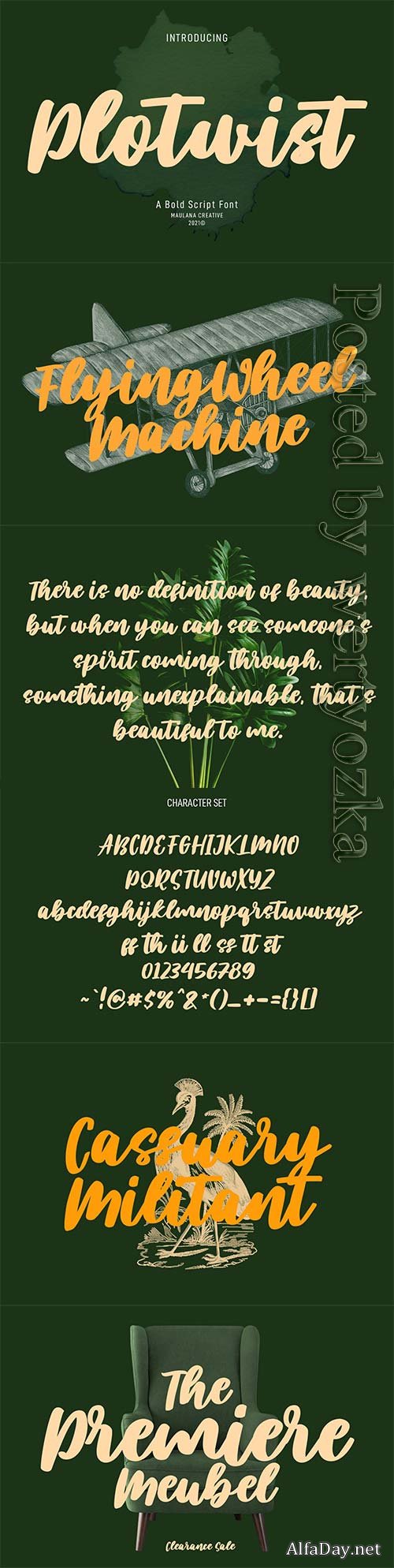 Plotwist Handwritten Script Font