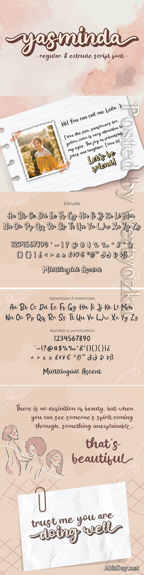 Yasminda - Script Font