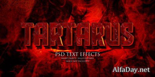 Tartarus text effect Premium Psd