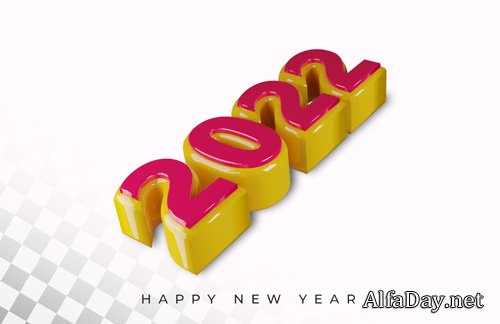 2021 new year 3d render alphabet text effect Premium Psd