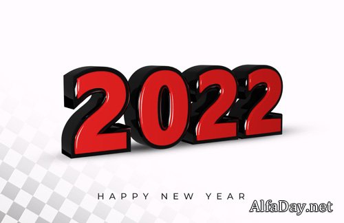 3d rendering of 2022 text effect Premium Psd
