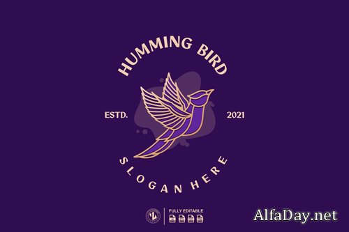 HUMMING BIRD LOGO TEMPLATES