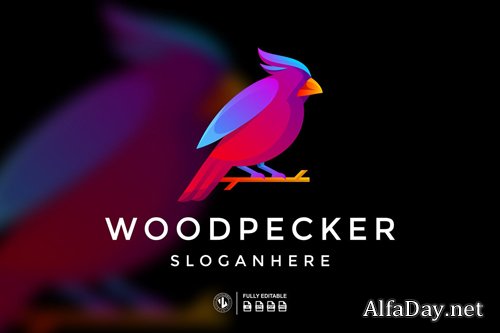 Wood Pecker Logo Templates