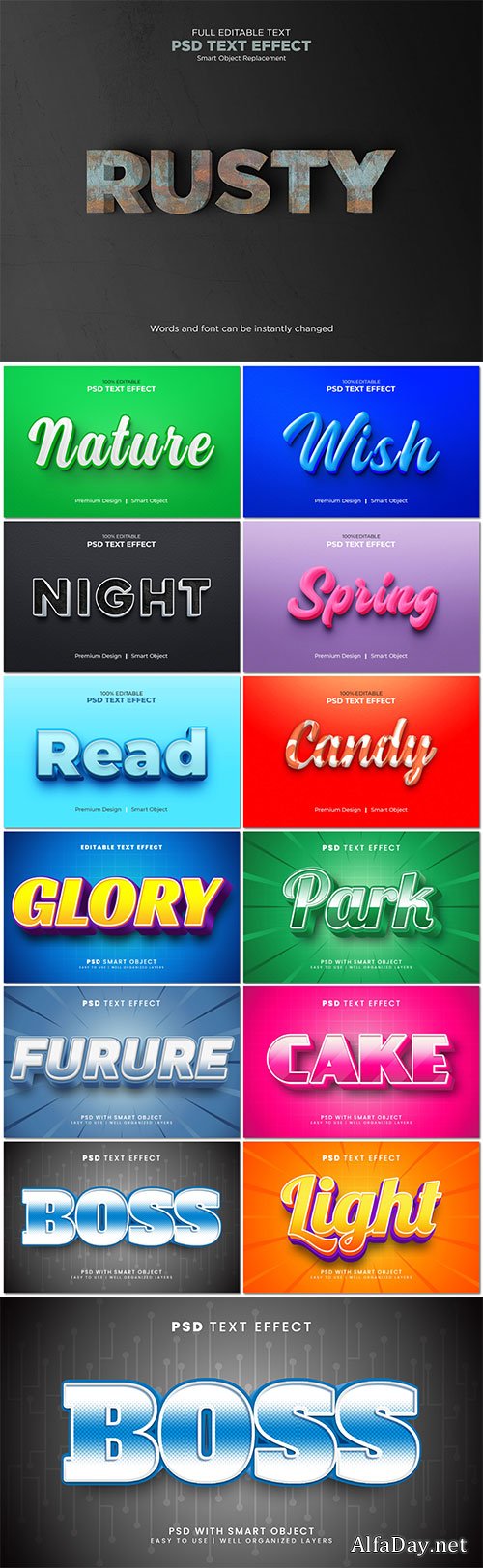 Psd text effect set vol 19