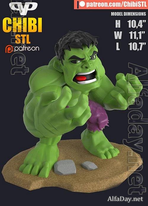 3DXM - Chibi Hulk