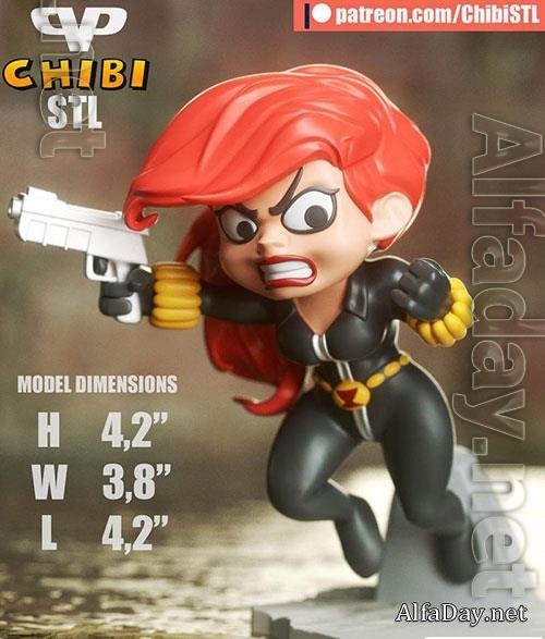 3DXM - Black Widow Chibi (Marvel)