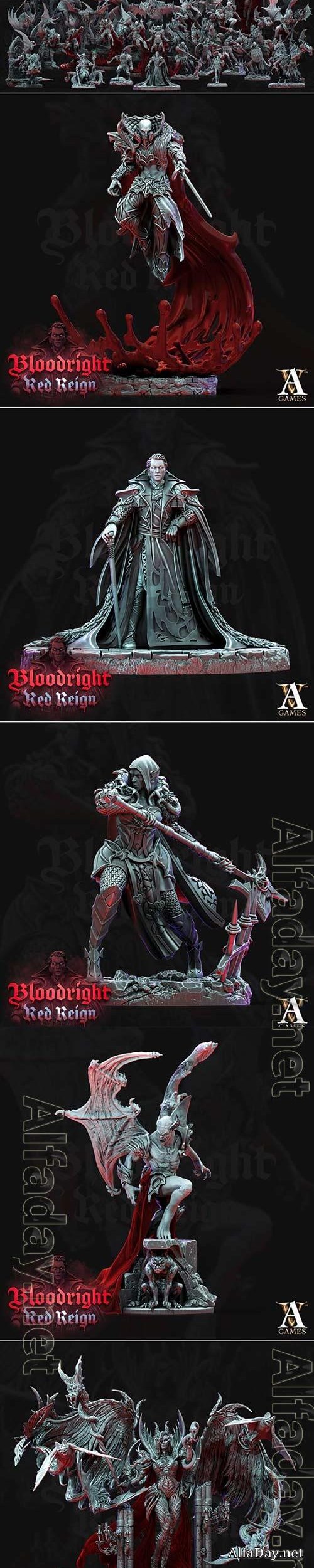 3D Print Models Bloodright Red Reign Set