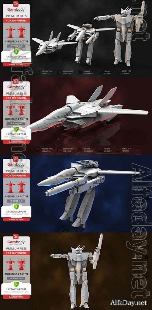 3D Print Models Robotech VF-1S