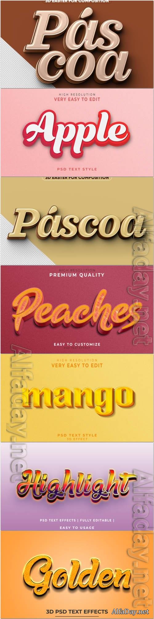 Psd text effect set vol 366
