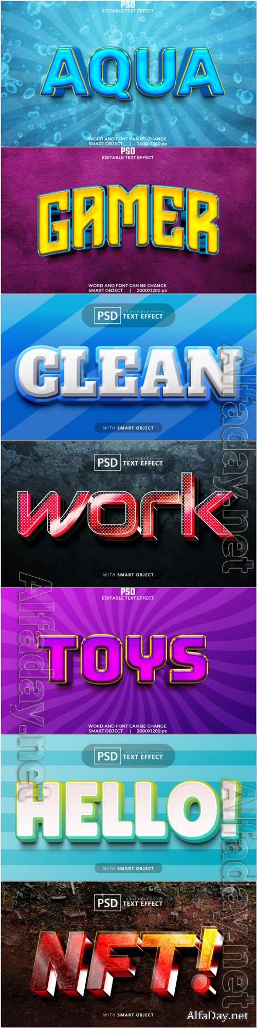 Psd text effect set vol 357