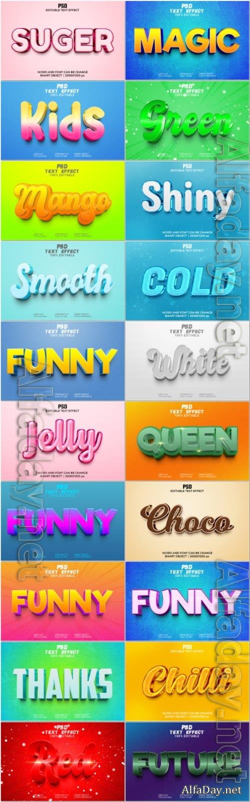 Psd text effect set vol 466