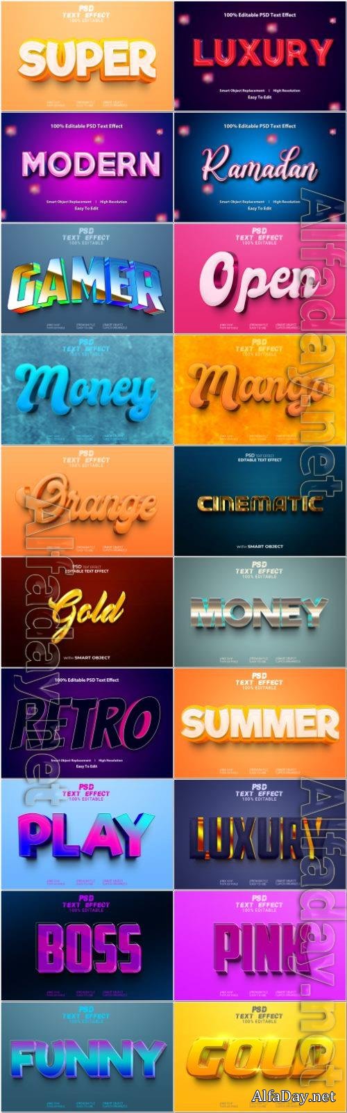 Psd text effect set vol 465