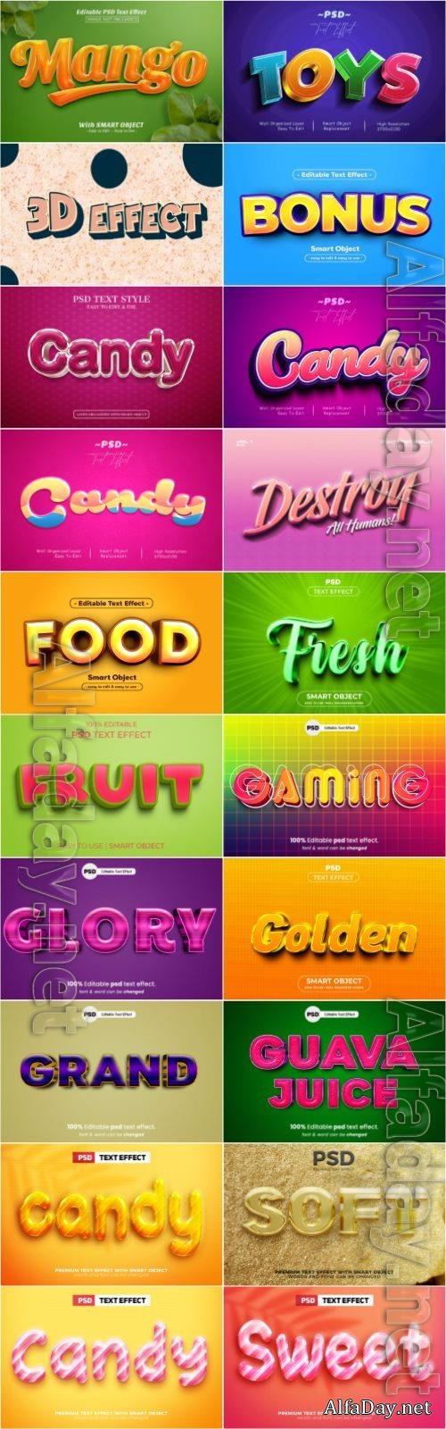 Psd text effect set vol 474