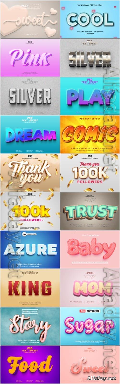 Psd text effect set vol 473