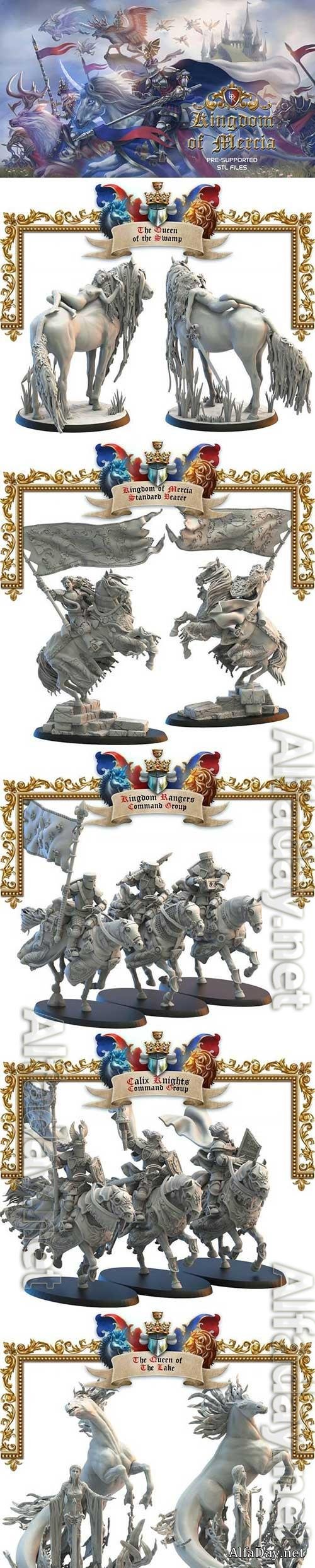 3D Print Models Kickstarter - Kingdom of Mercia Stretch Goals Alternative Mounts