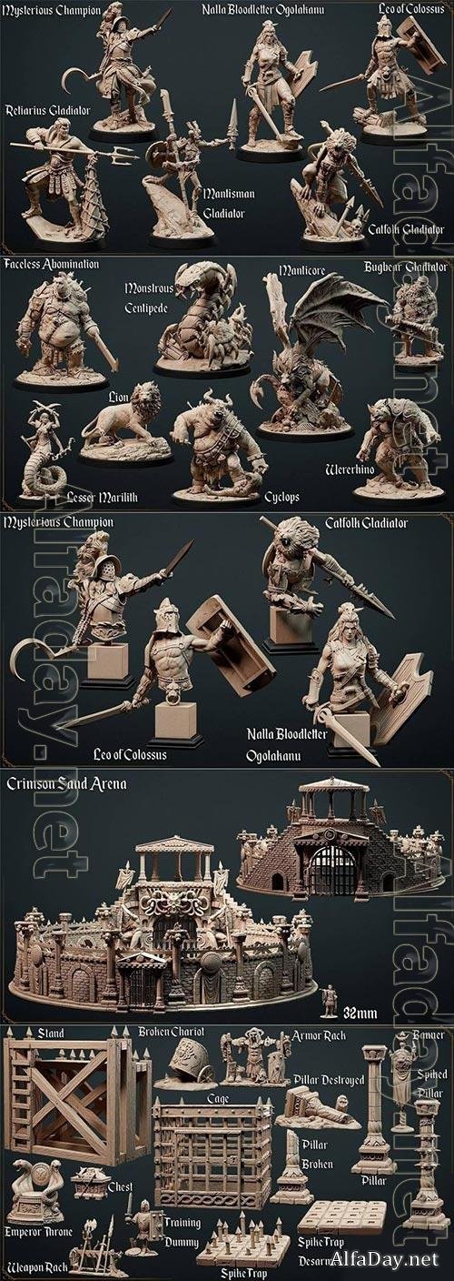 3D Print Models Loot Studios Fantasy � The Crimson Sand Arena April 2022