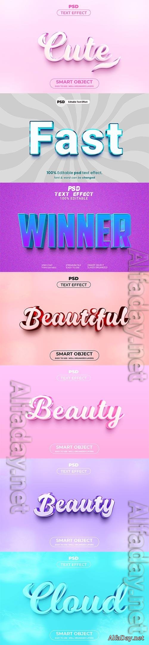 Psd text effect set vol 513