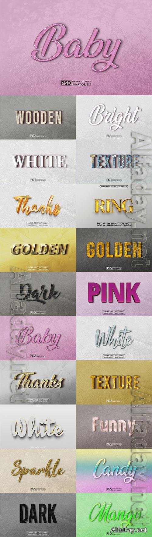 Psd text effect set vol 575