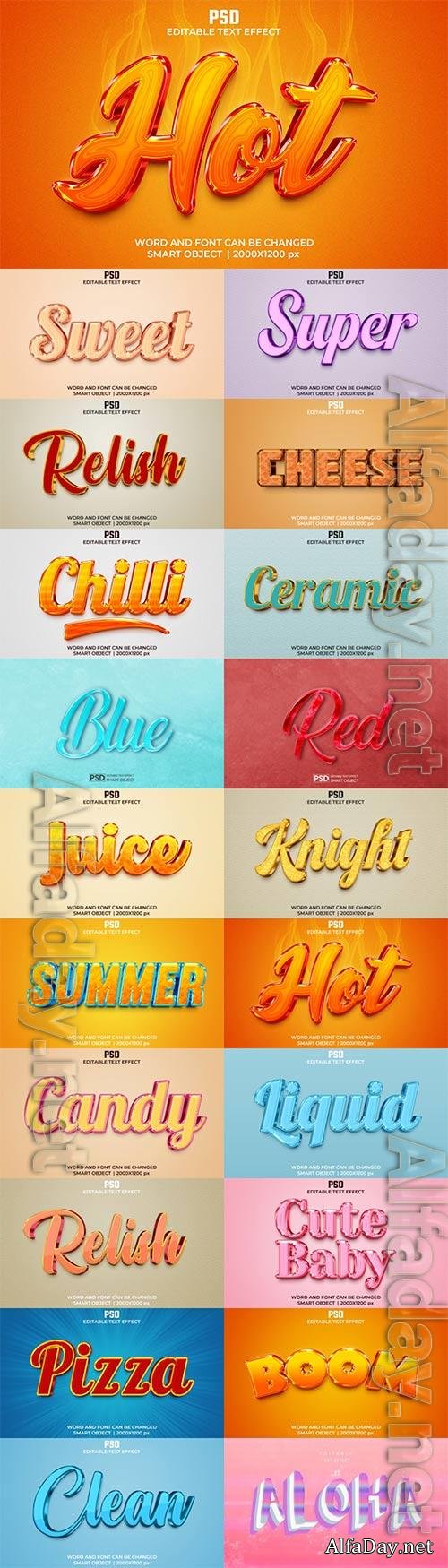 Psd text effect set vol 573