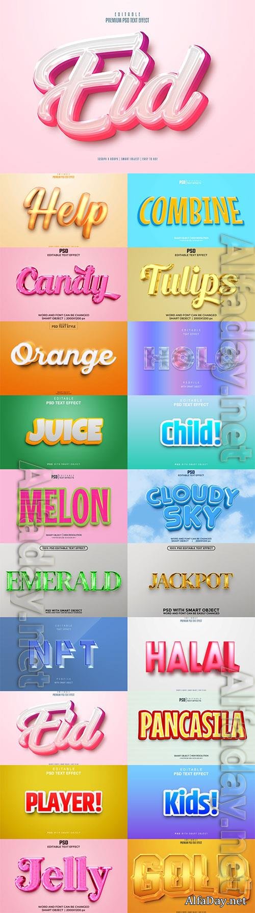 Psd text effect set vol 574