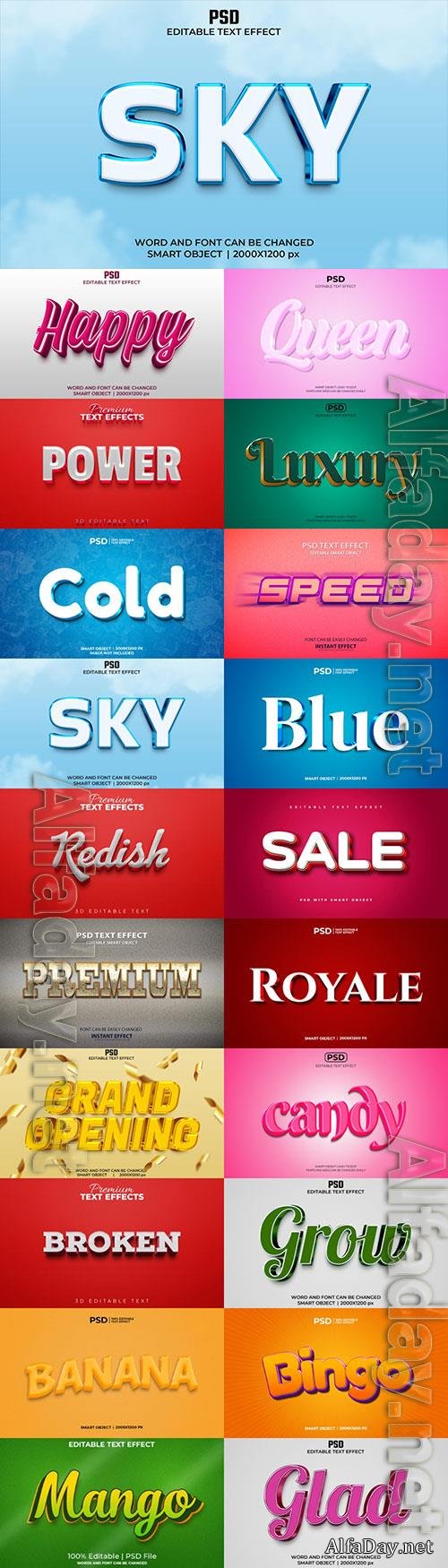 Psd text effect set vol 572