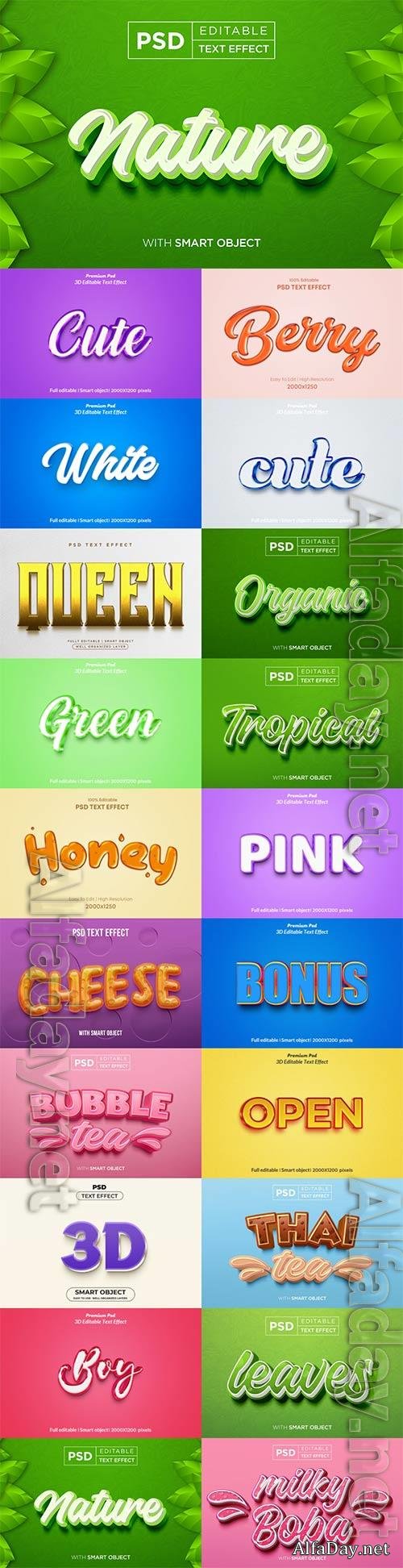Psd text effect set vol 608