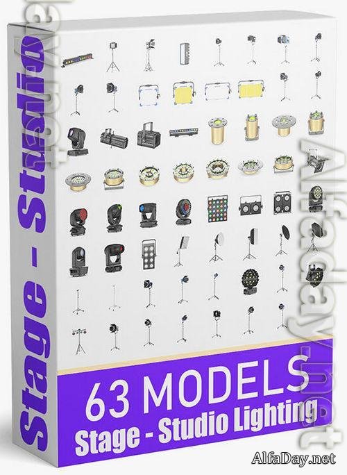 3D Models CGTrader - 63 Studio Stage Theater Cinema Lighting Collection