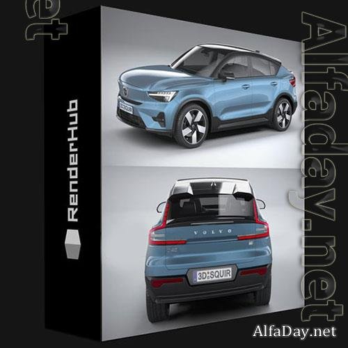 3D Models Volvo C40 Recharge 2022 3D Model