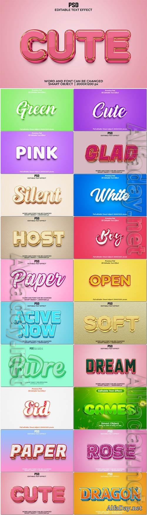 Psd text effect set vol 624