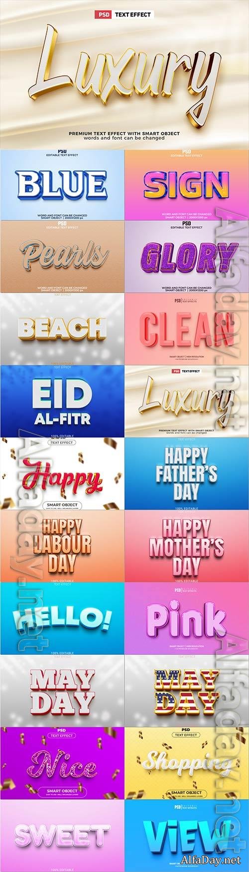 Psd text effect set vol 622