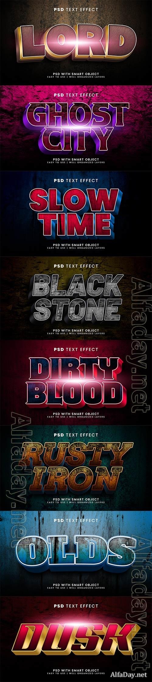Psd text effect set vol 621