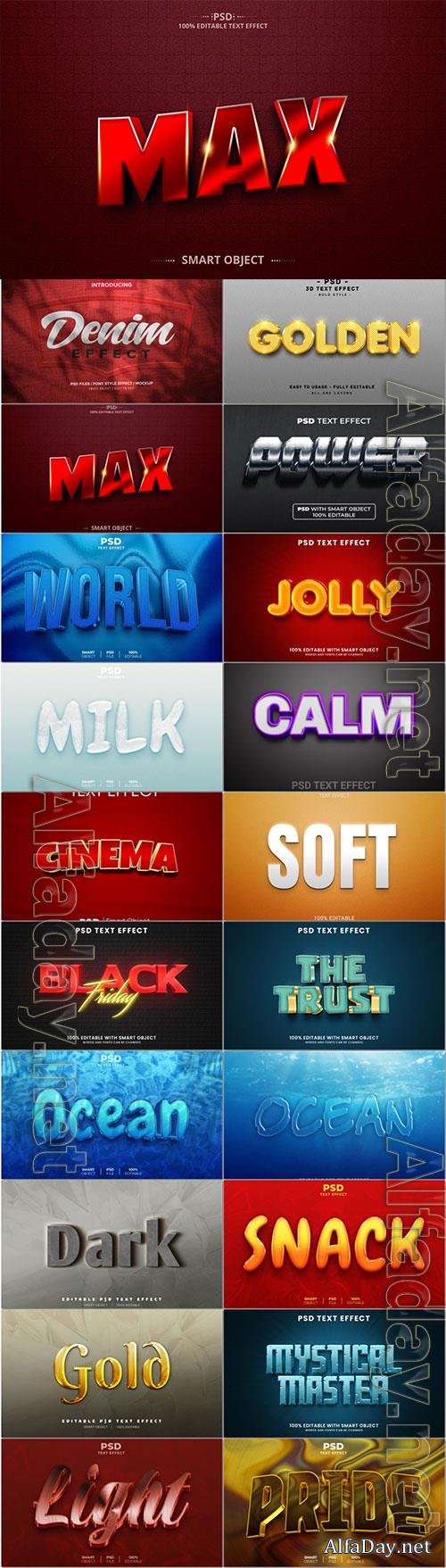 Psd text effect set vol 636