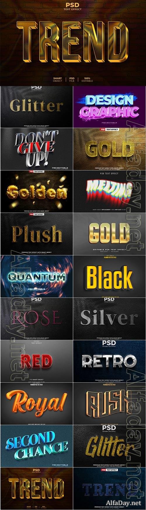 Psd text effect set vol 630