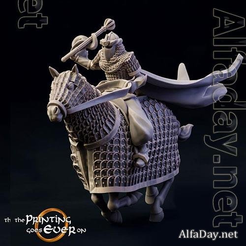 Print 3D Model Dark Cataphract Mounted