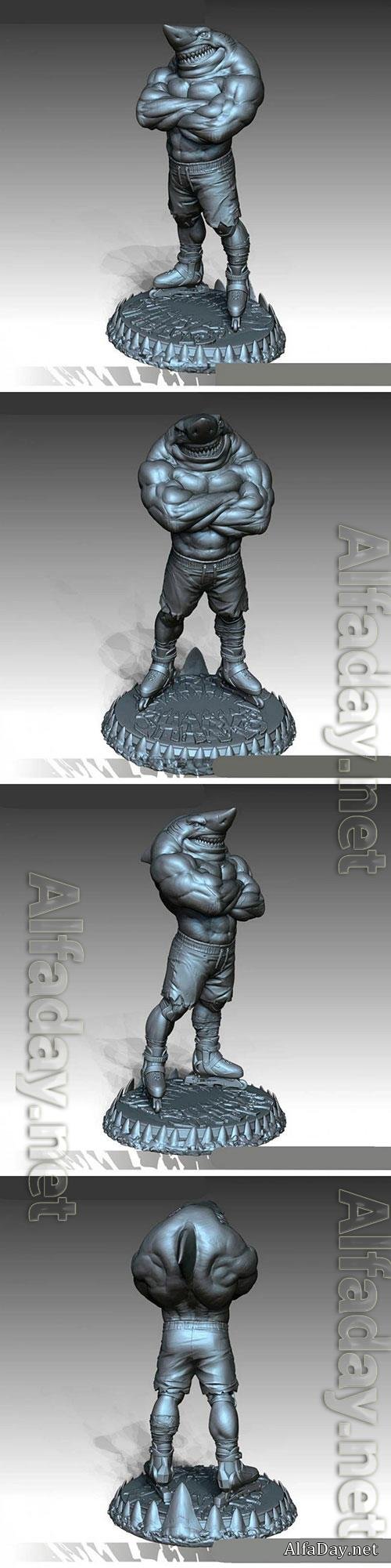  3D Print Model Shark Man