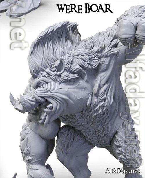 Wereboar 3D Print Model 