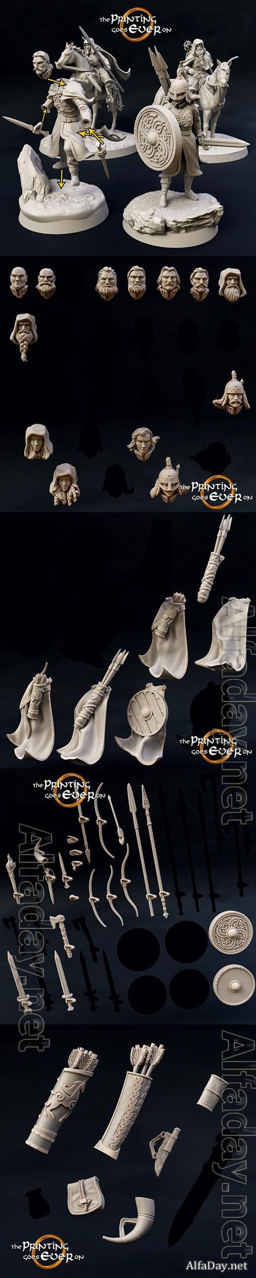 Modular Ridermercia Skirmishers 3D Print Model 
