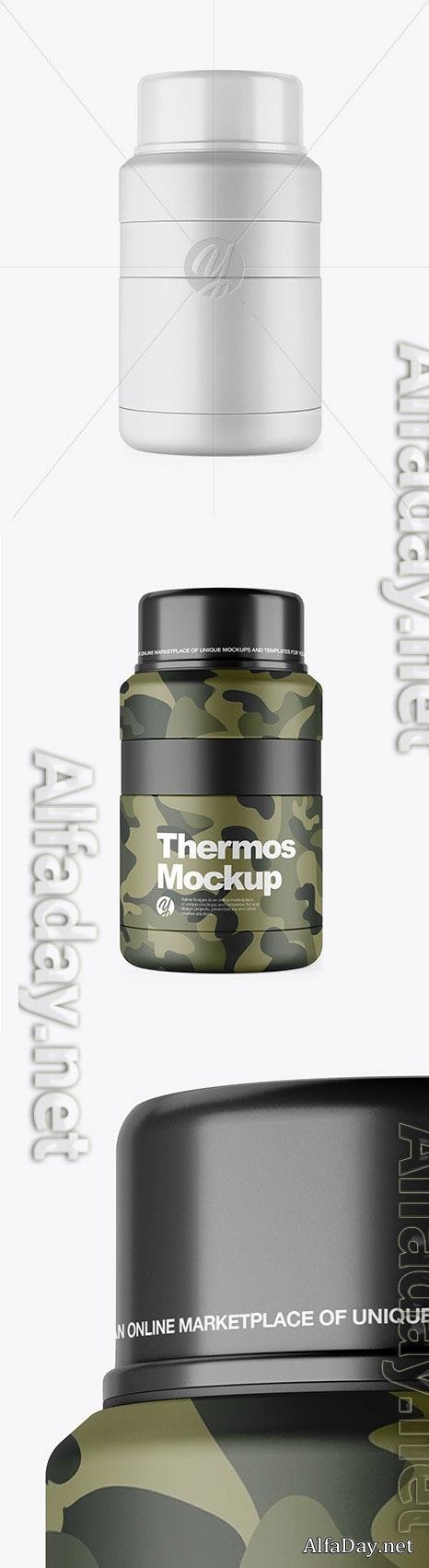 Matte Thermos Mockup 46525