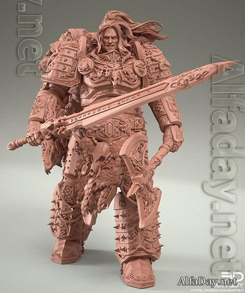 Viking Command Pose 3D Print