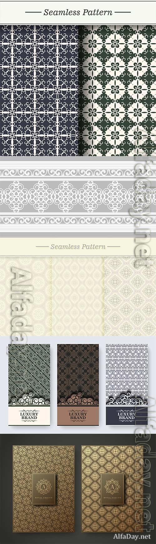 Luxury vintage seamless vector pattern