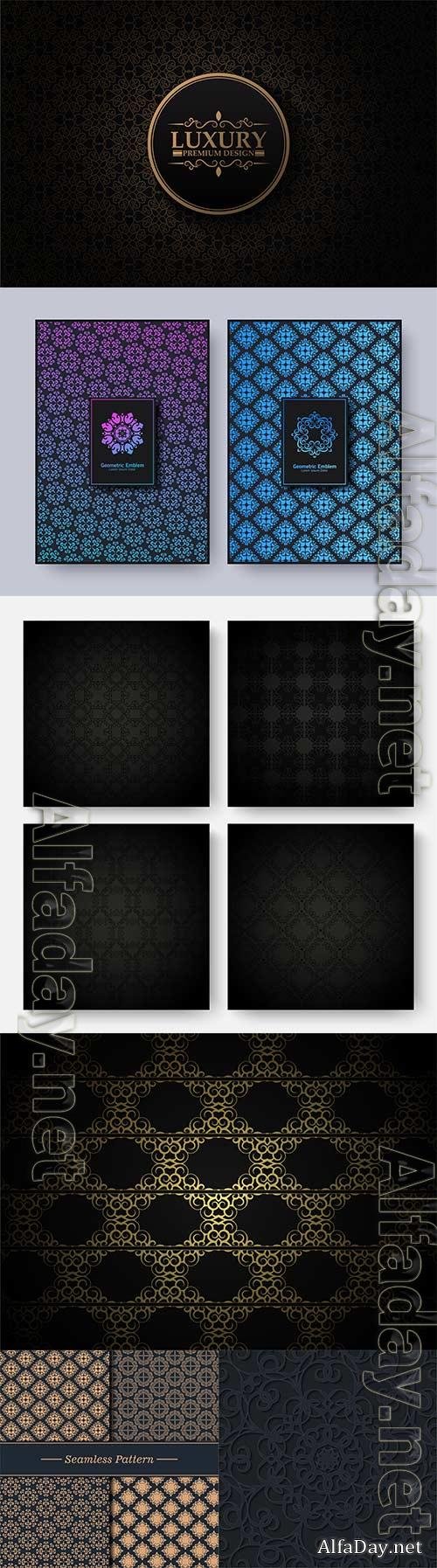 Luxury ornamental template vector