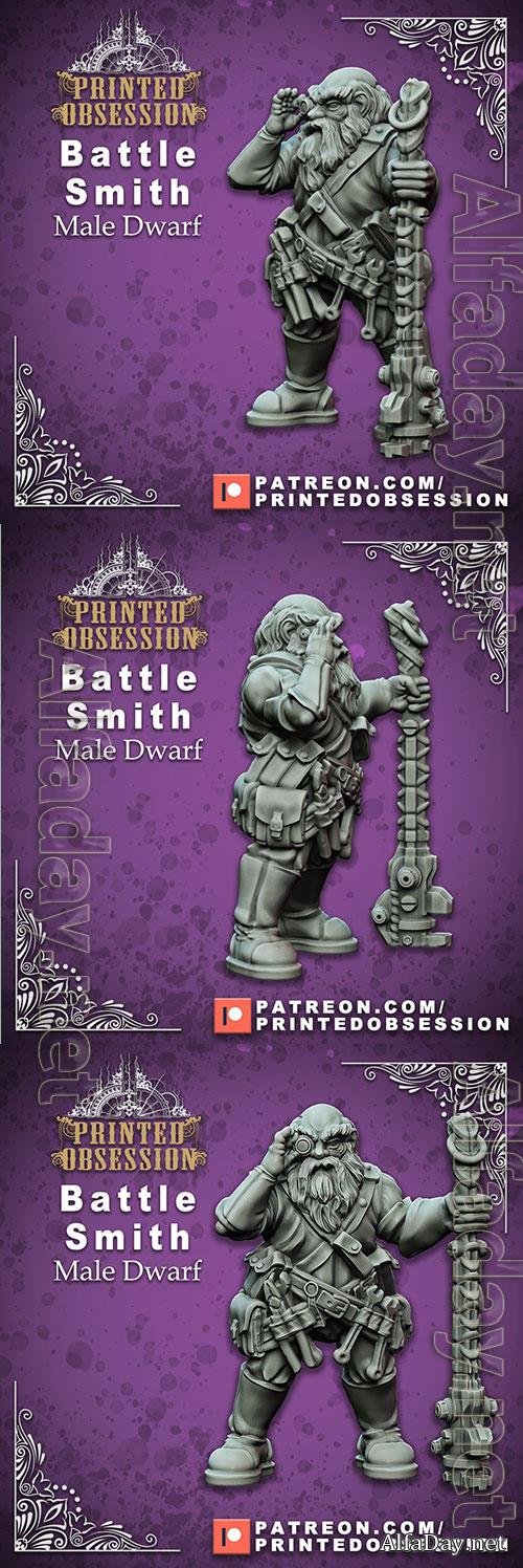 Battle Smith - Male Dwarf b3D Print