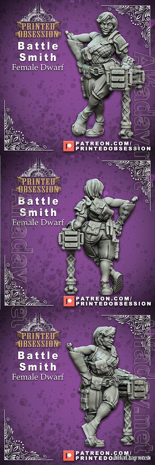 Battle Smith - Female Dwarf b3D Print